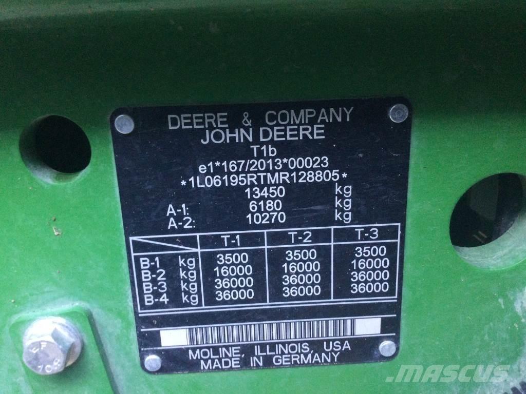 John Deere 6195R Traktoriai
