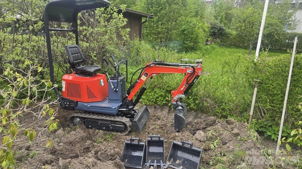 Minigrävmaskin 800kg Mini ekskavatoriai < 7 t
