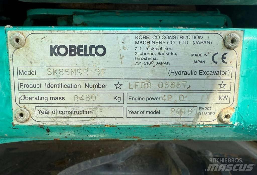 Kobelco SK 85 MSR-3 Vidutinės galios ekskavatoriai 7-12 t