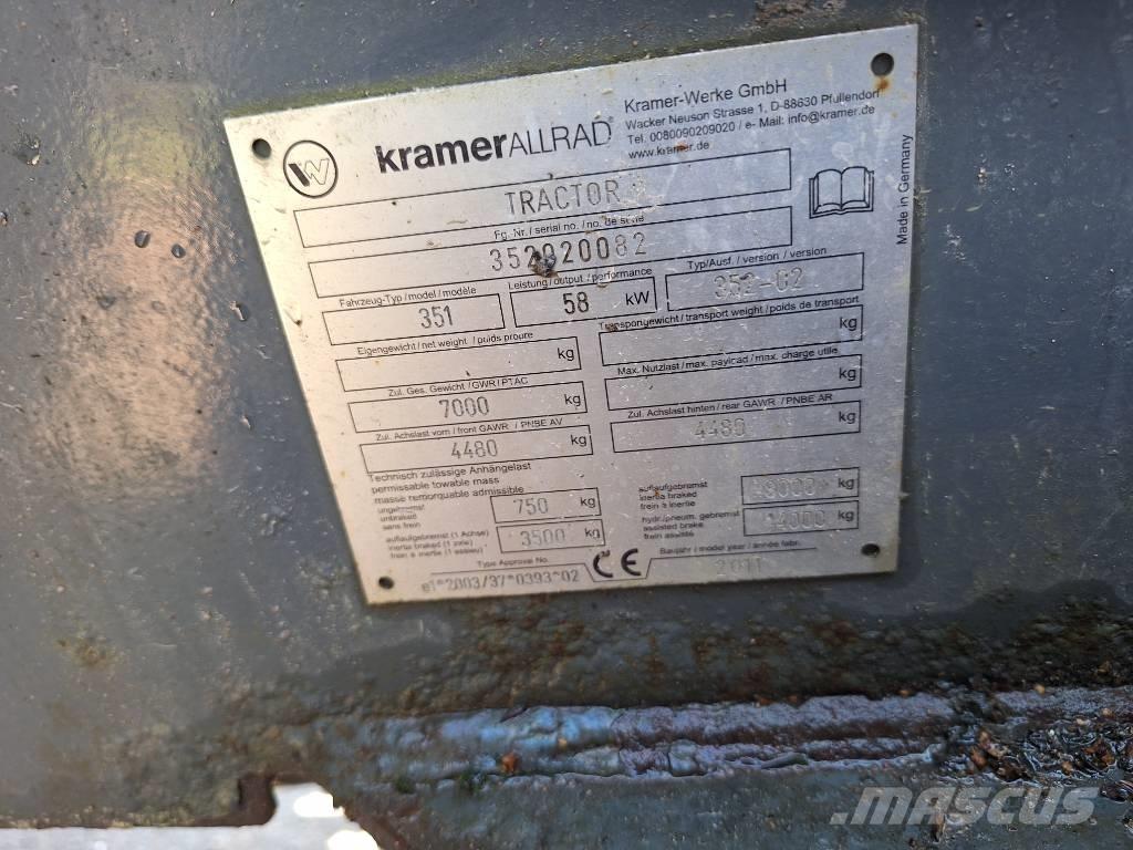 Kramer-allrad 780 Naudoti ratiniai krautuvai