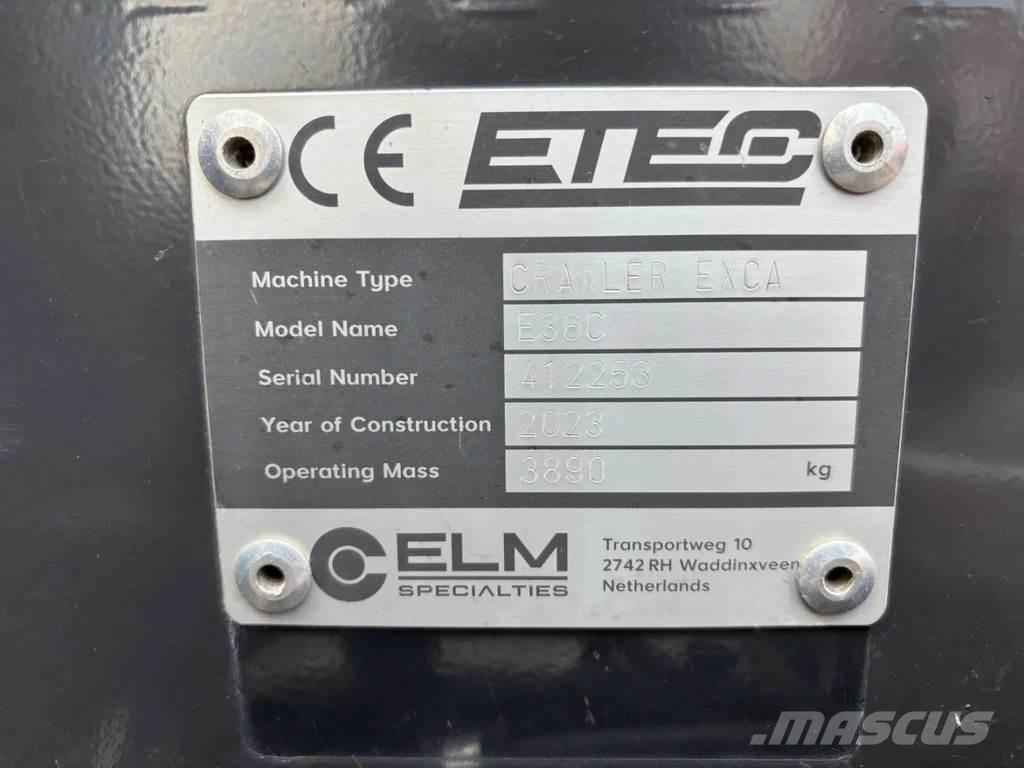 Etec E36C Mini ekskavatoriai < 7 t