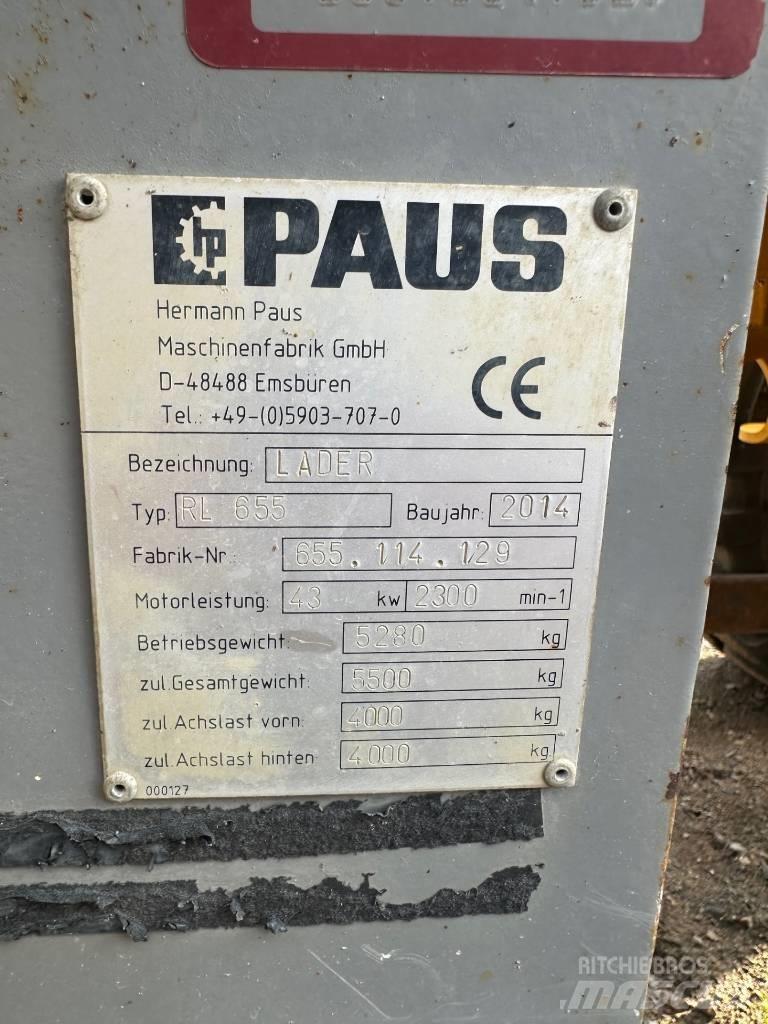 Paus RL 655 Naudoti ratiniai krautuvai