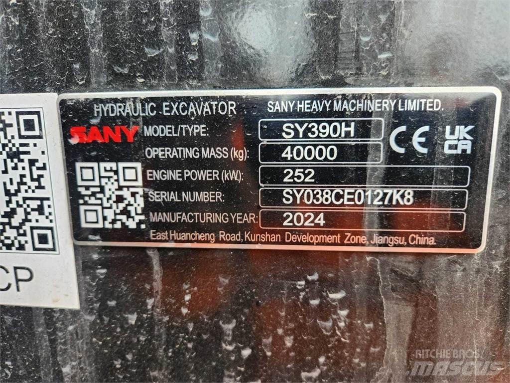 Sany SY390H Vikšriniai ekskavatoriai