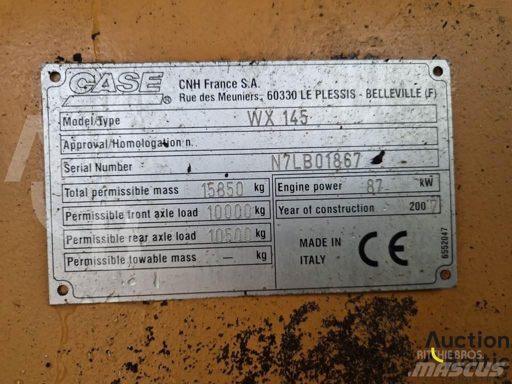CASE WX 145 Ratiniai ekskavatoriai
