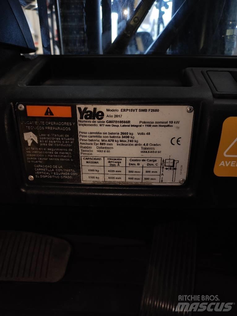 Yale ERP15VT SWB Elektriniai šakiniai krautuvai