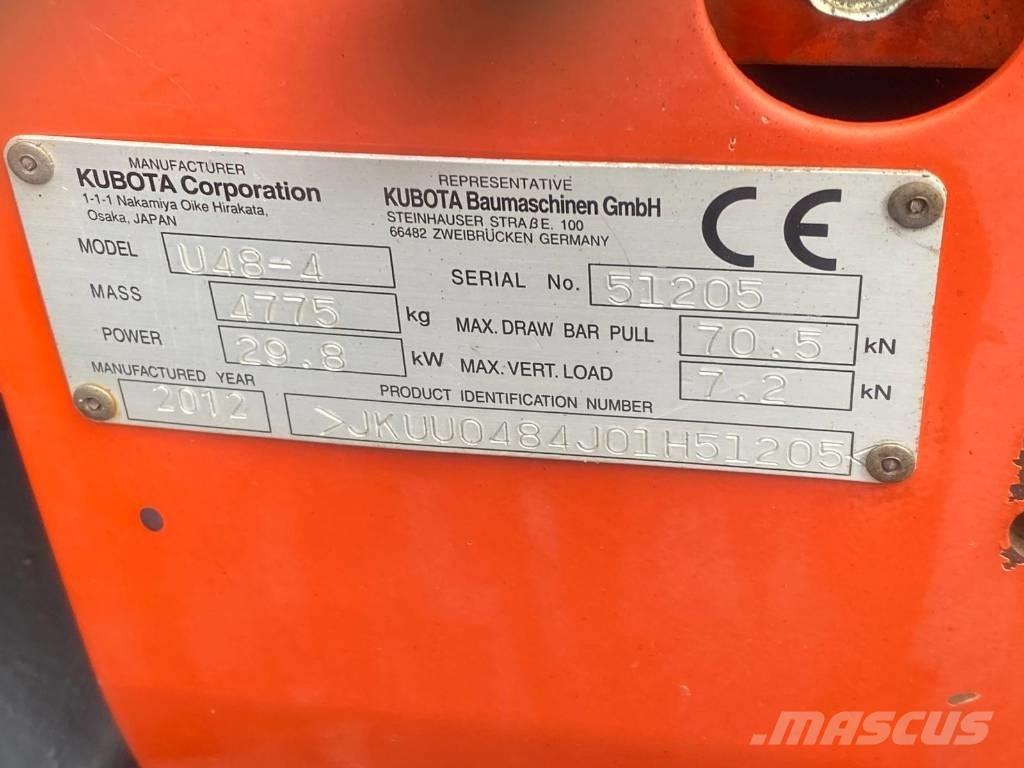 Kubota U 48-4 Mini ekskavatoriai < 7 t