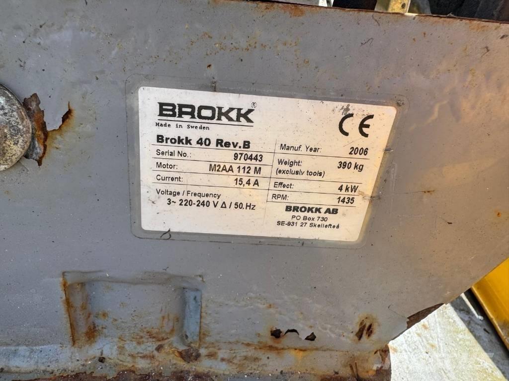 Brokk 40 Griovimo ekskavatoriai