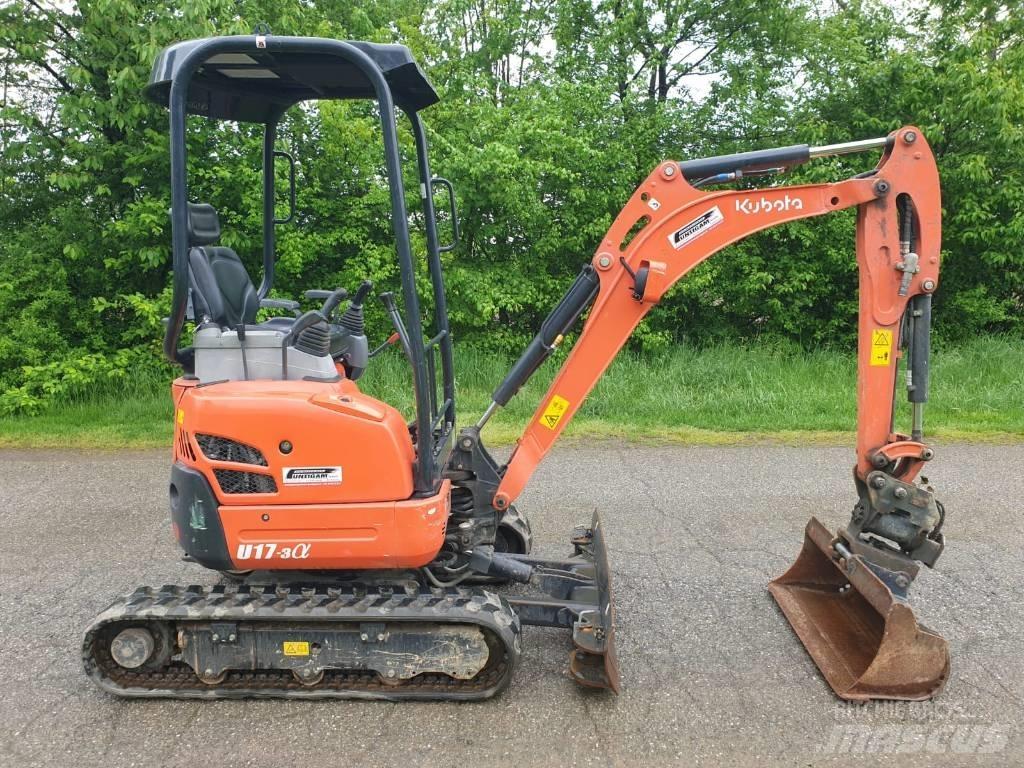 Kubota U 17-3a Mini ekskavatoriai < 7 t