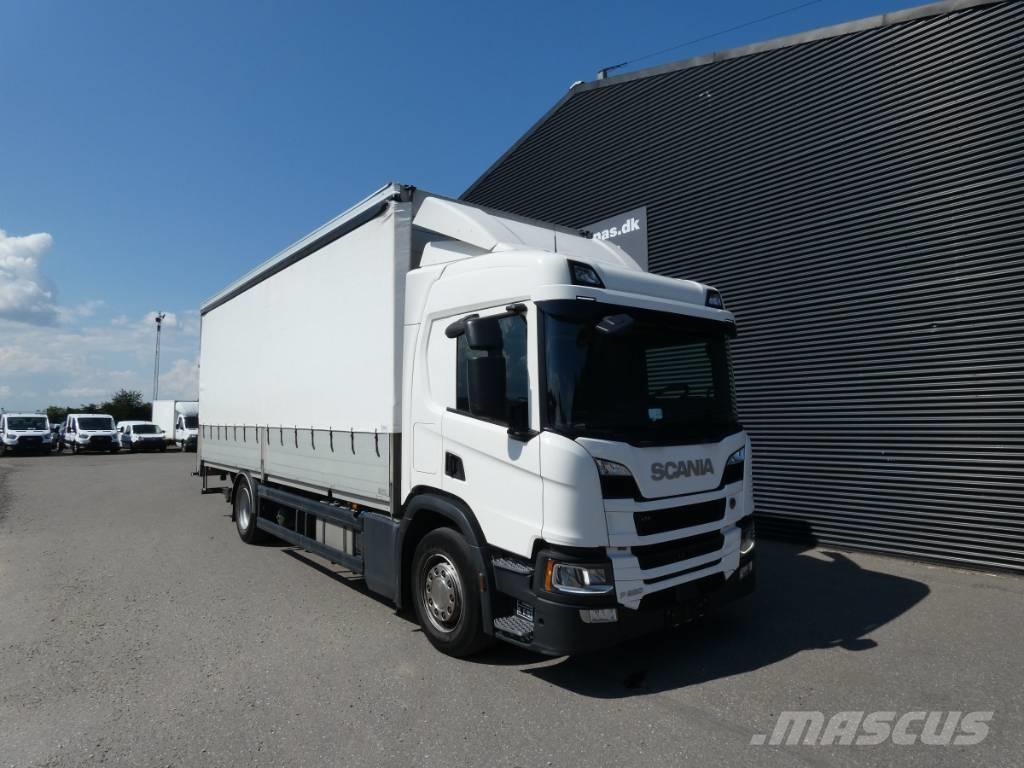 Scania P 280 Priekabos su tentu