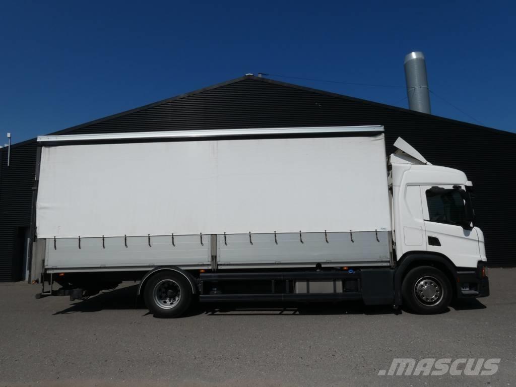 Scania P 280 Priekabos su tentu