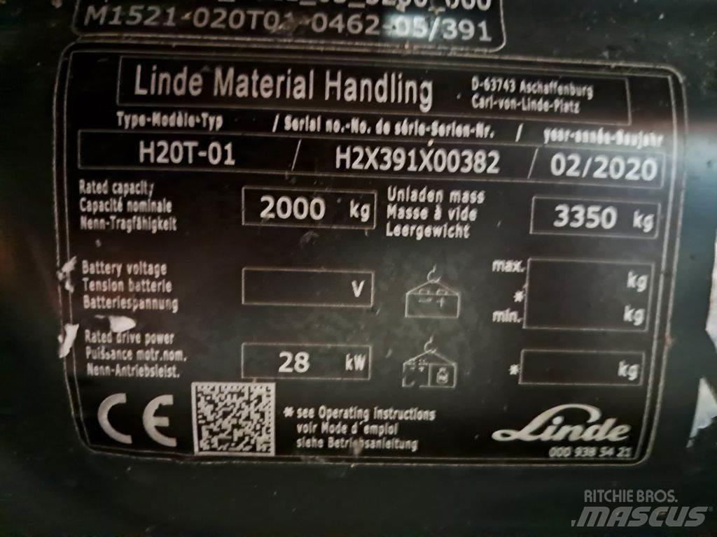 Linde H20T-01 LPG (dujiniai) krautuvai