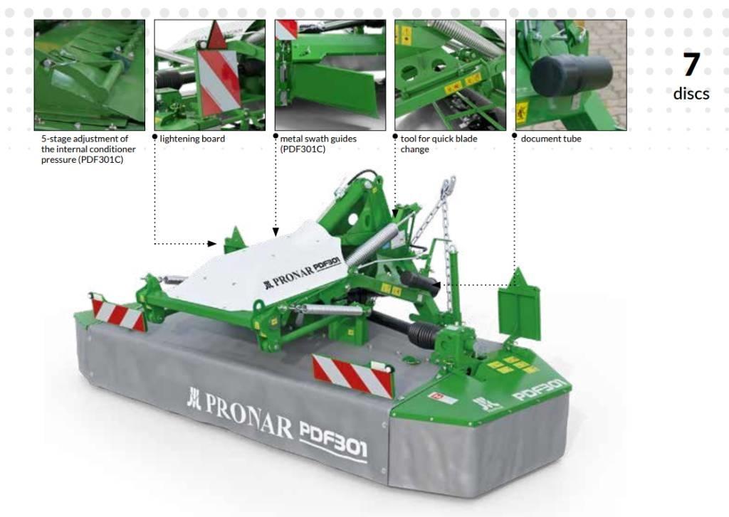 Pronar PDF301 Šienapjovės