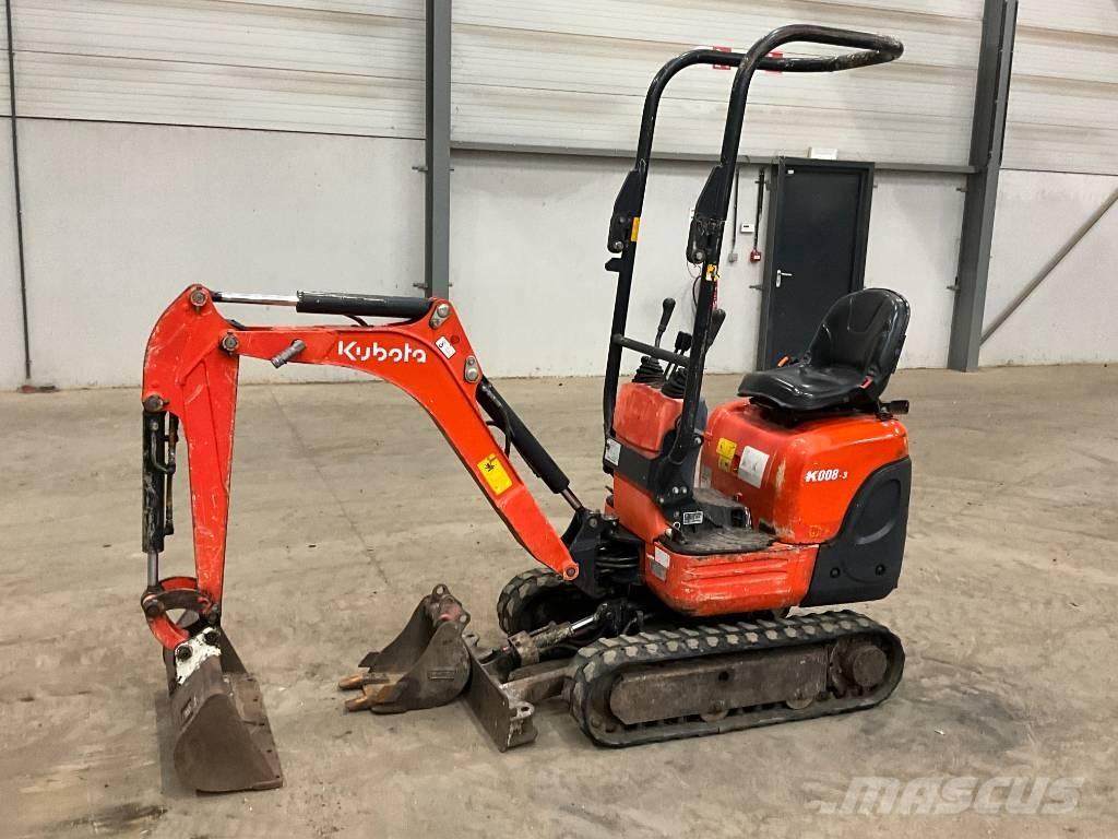 Kubota K 008-3 Mini ekskavatoriai < 7 t