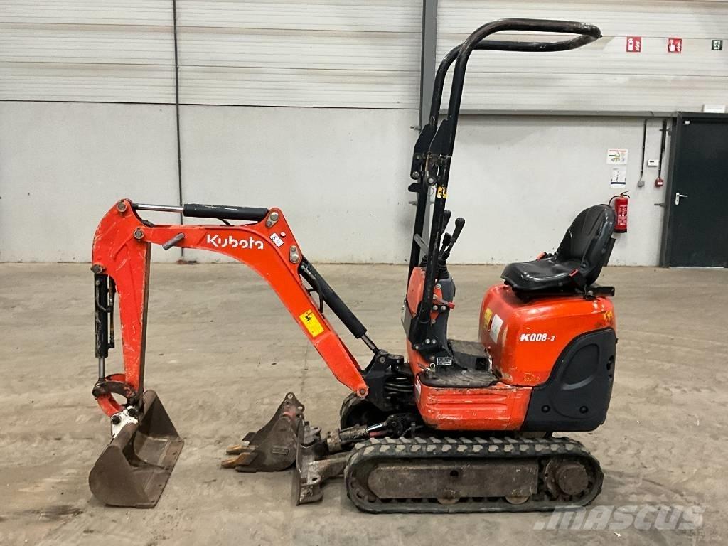 Kubota K 008-3 Mini ekskavatoriai < 7 t