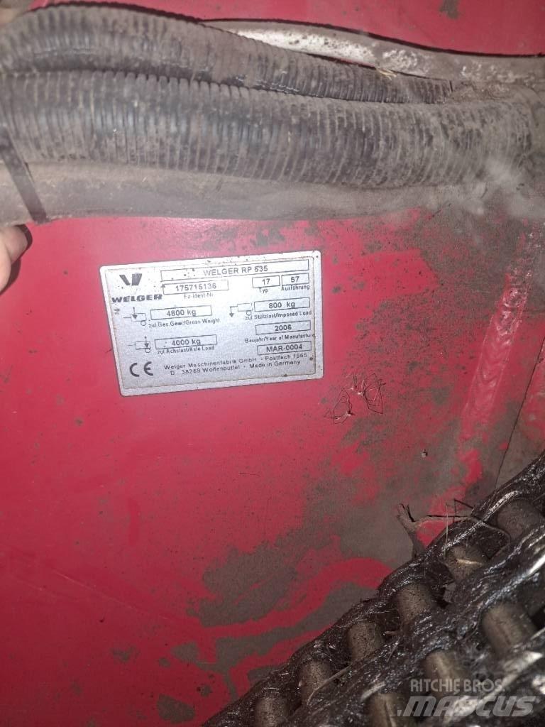 Welger RP535 Ritinių presai
