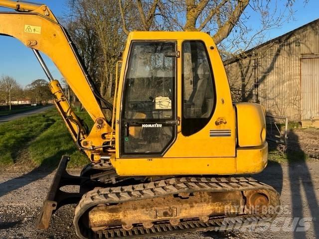 Komatsu PC 75R Vidutinės galios ekskavatoriai 7-12 t