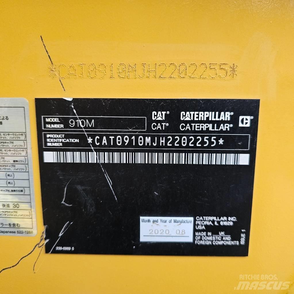 CAT 910M Naudoti ratiniai krautuvai