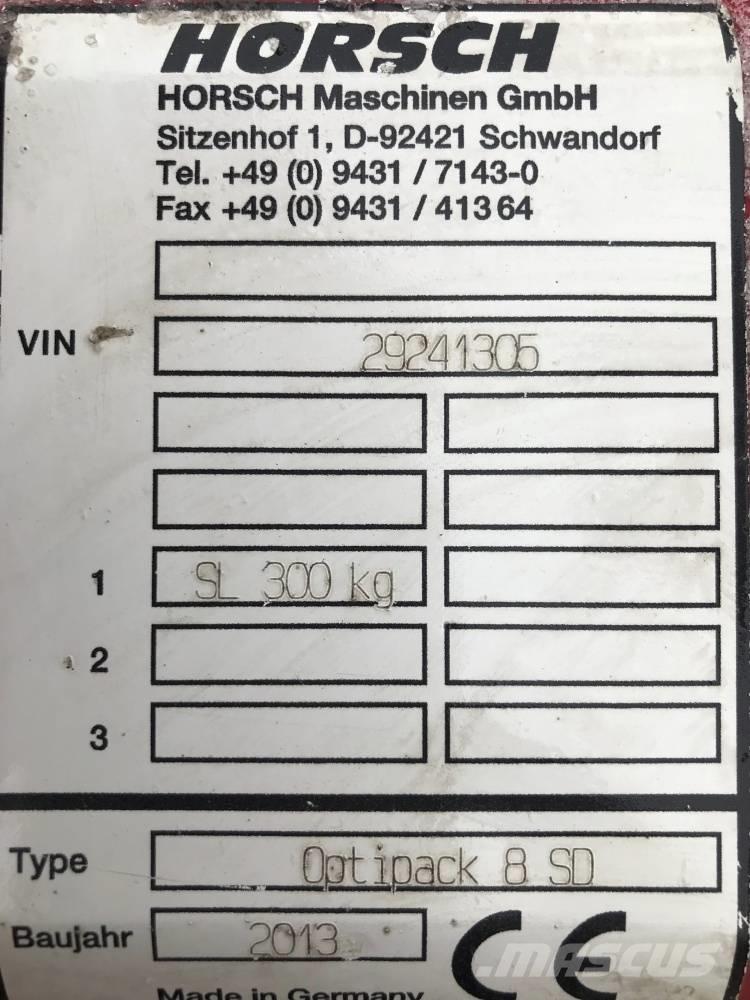 Horsch Optipack 8 SD Diskinės akėčios