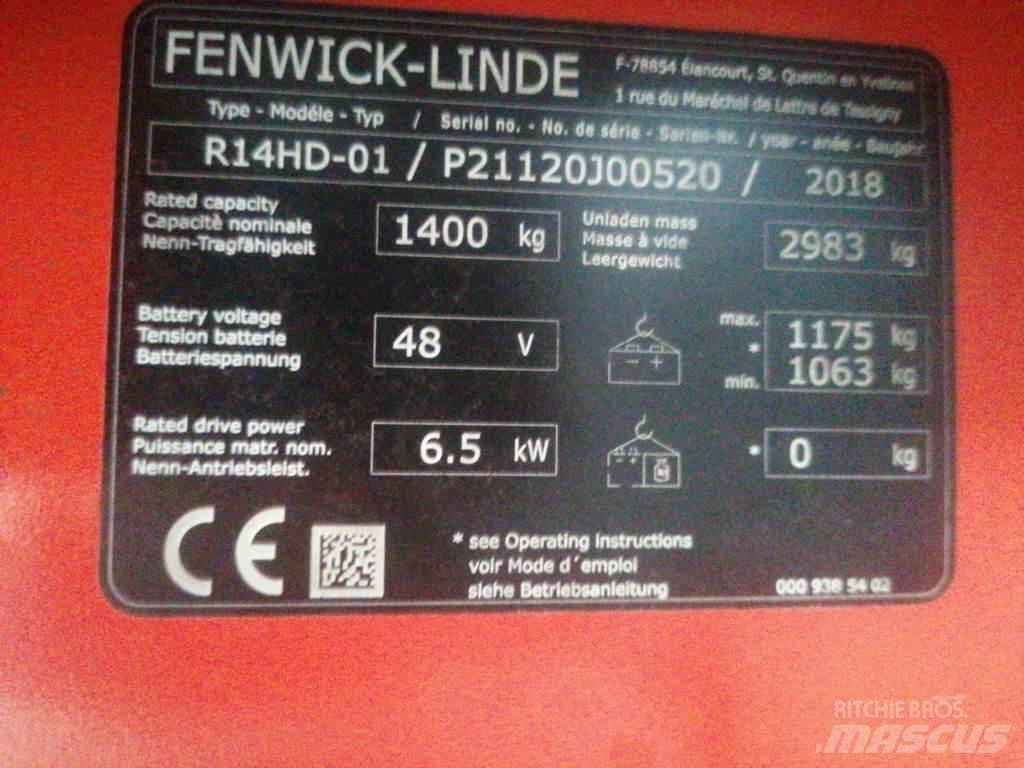 Linde R14HD Šakiniai krautuvai su prailgintu keltuvu