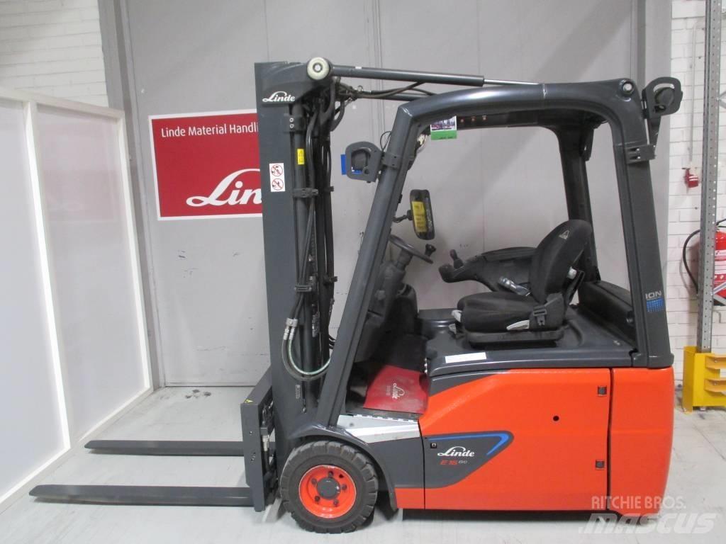 Linde E16 Elektriniai šakiniai krautuvai