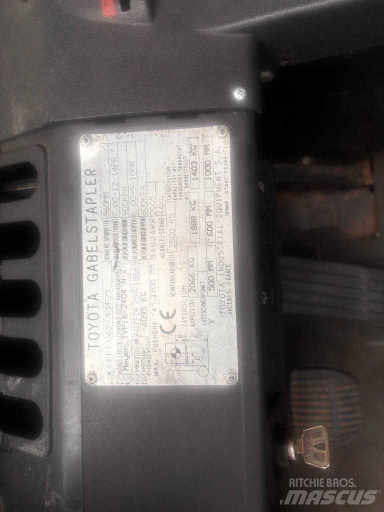 Toyota 62-7 FDF 25 Dyzeliniai krautuvai