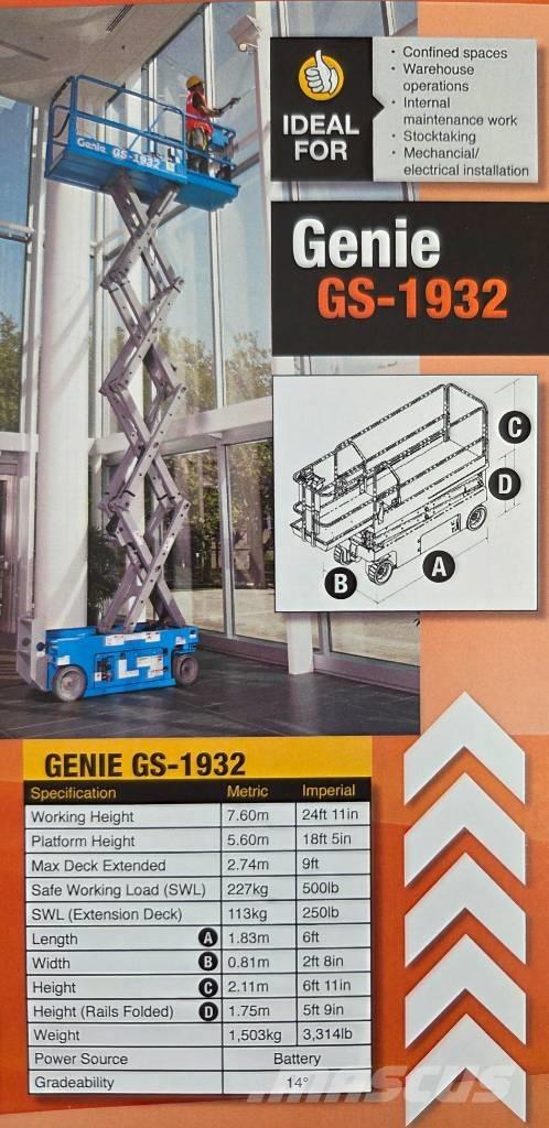 Genie GS 1932 Žirkliniai keltuvai