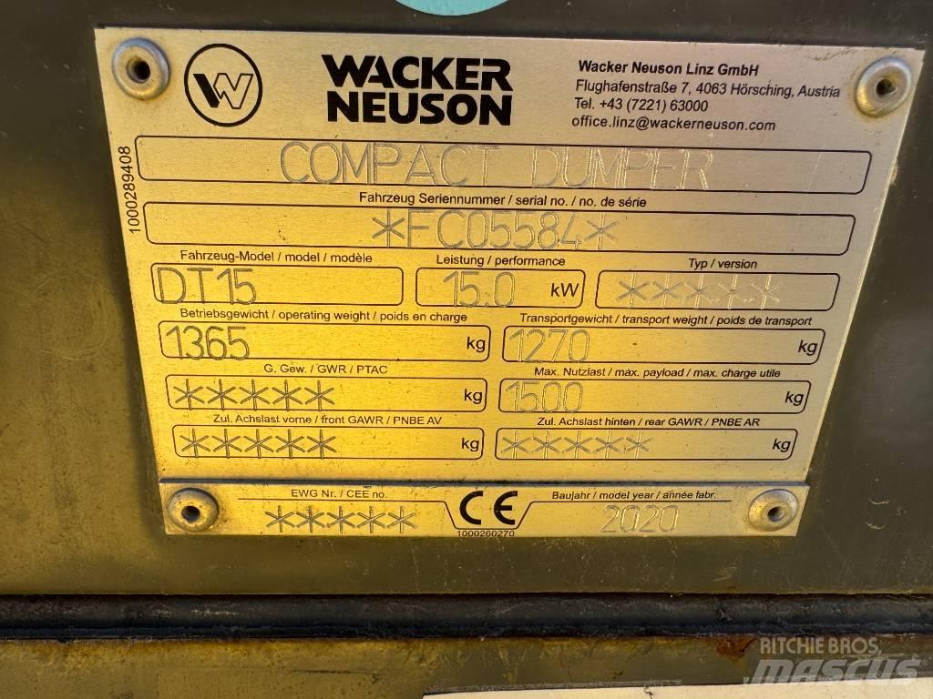 Wacker Neuson DT15 Vikšrinė savivartė technika