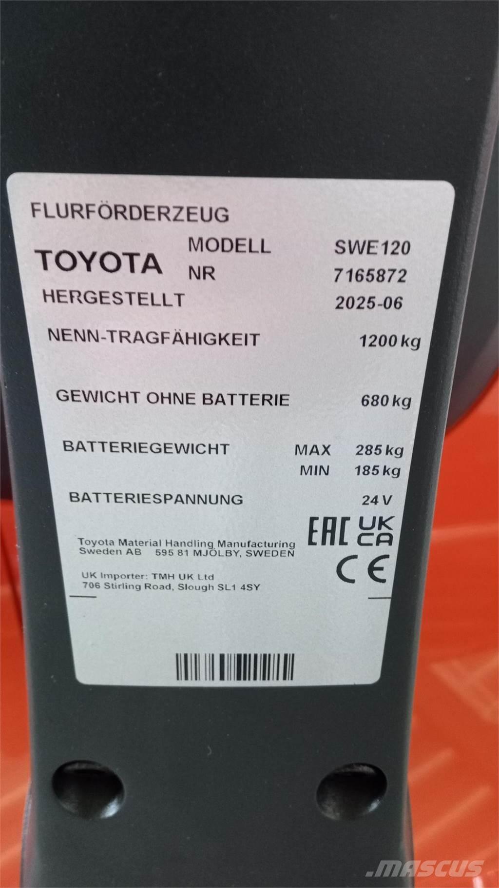 Toyota SWE120 Rankiniai vėžimėliai