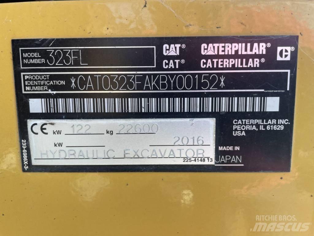 CAT 323F L Vikšriniai ekskavatoriai