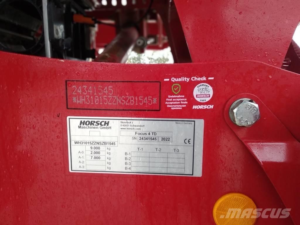 Horsch Focus 4 TD Sėjimo technika