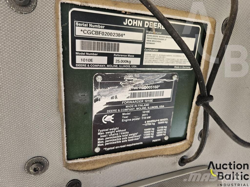 John Deere 1010 E Naudoti miškovežiai (Forvarderiai)