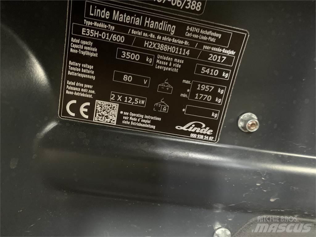 Linde E35/600H Elektriniai šakiniai krautuvai