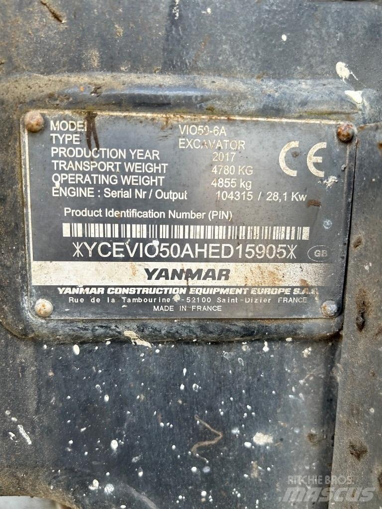 Yanmar VI050 - 6A Mini ekskavatoriai < 7 t