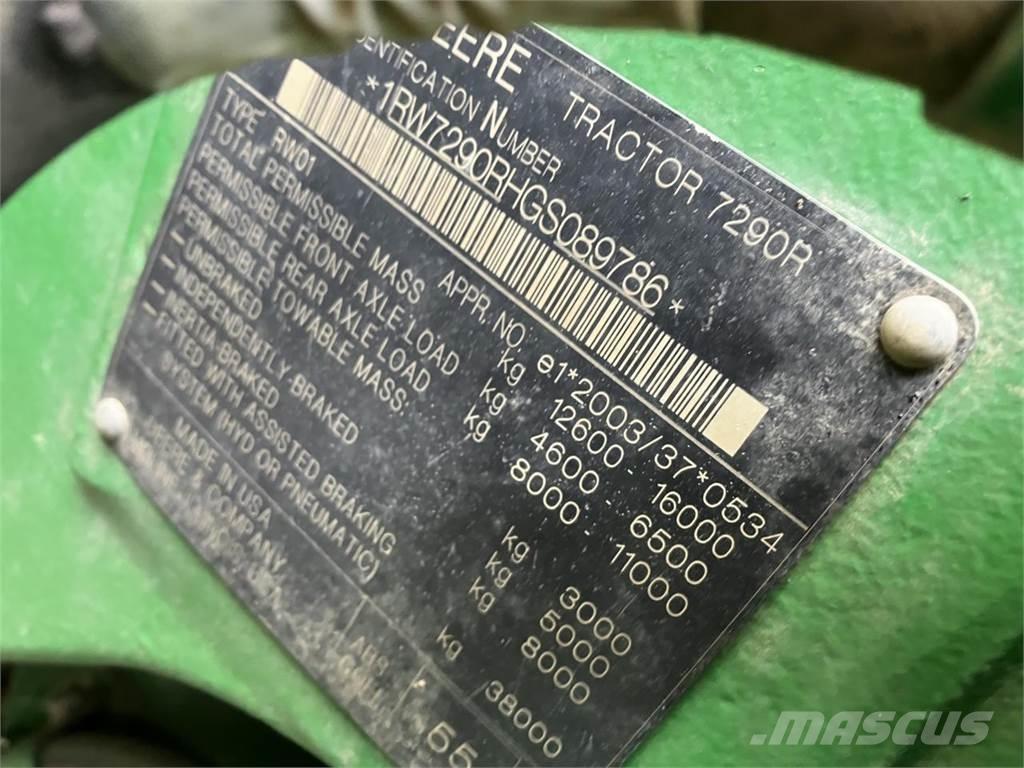 John Deere 7290R Traktoriai