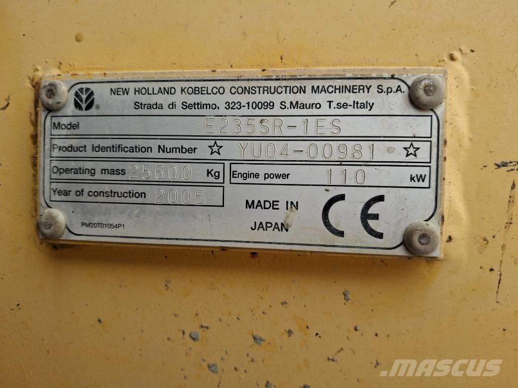 New Holland E 235 SR Vikšriniai ekskavatoriai
