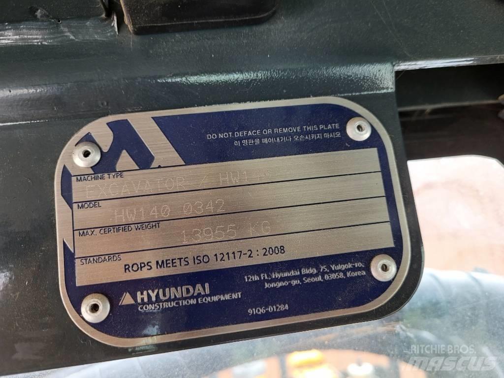 Hyundai HW 140 Neapdoroto reljefo kranai