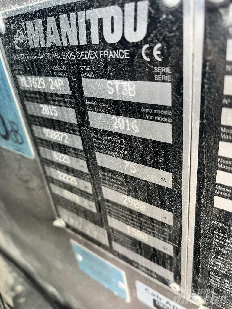 Manitou MLT 629 Teleskopiniai krautuvai žemės ūkiui
