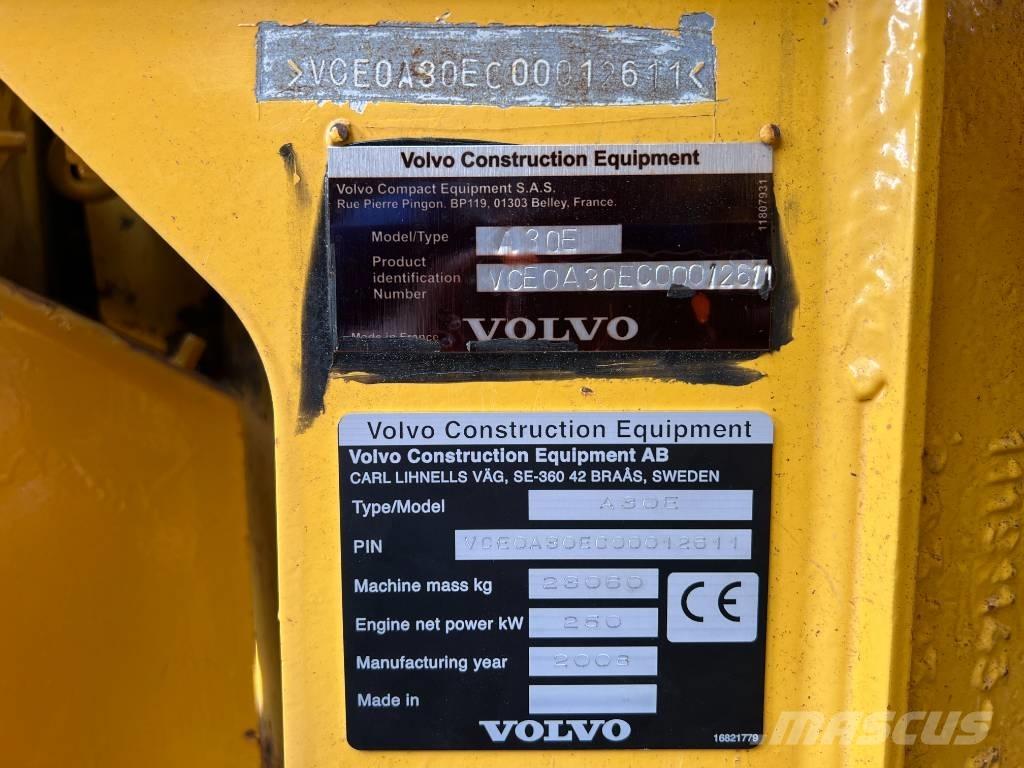 Volvo A30E Karjeriniai savivarčiai