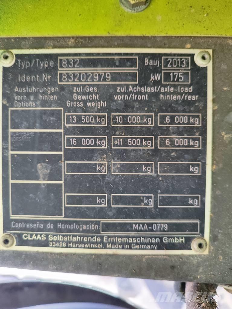 CLAAS Tucano 320 Derliaus nuėmimo kombainai