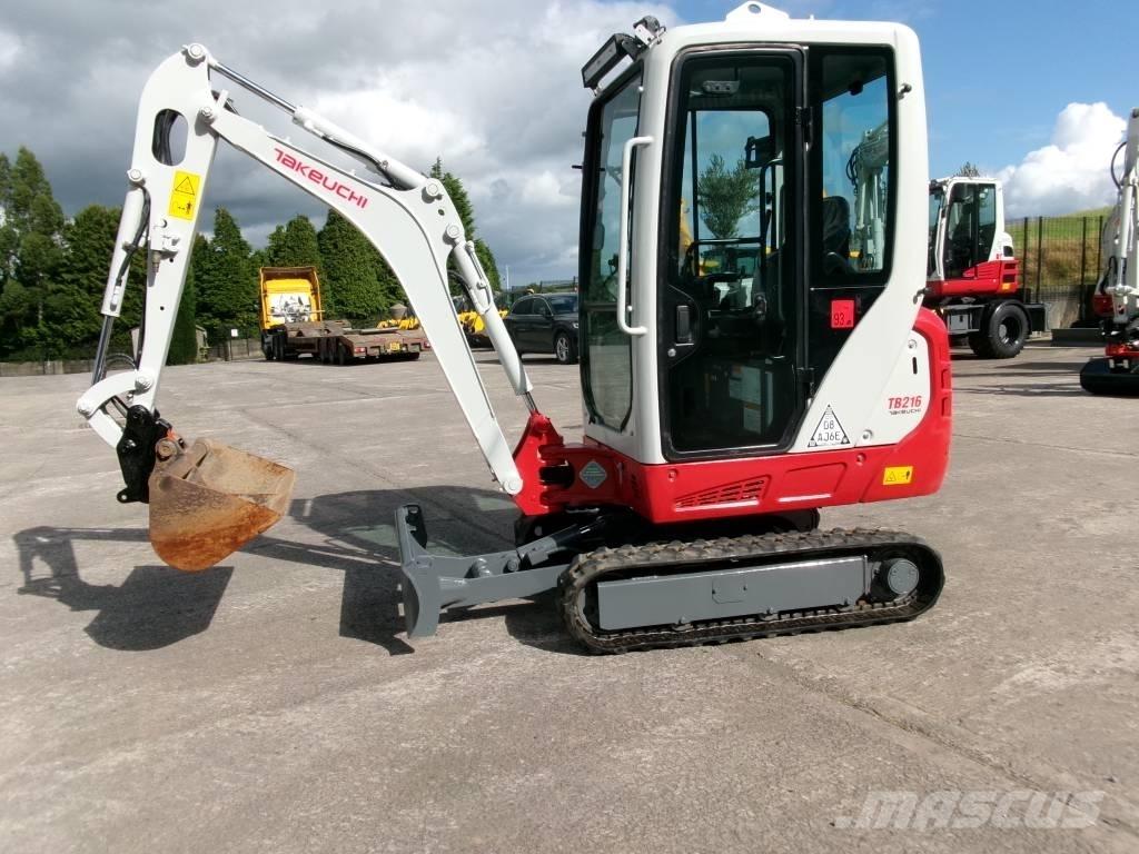 Takeuchi TB 216 Mini ekskavatoriai < 7 t