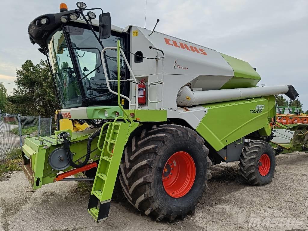 CLAAS Tucano 480 Derliaus nuėmimo kombainai
