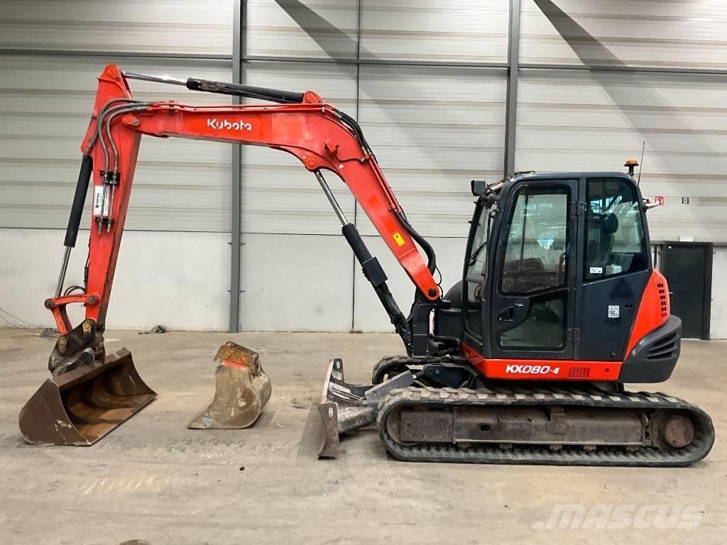 Kubota KX 080-4 Vidutinės galios ekskavatoriai 7-12 t
