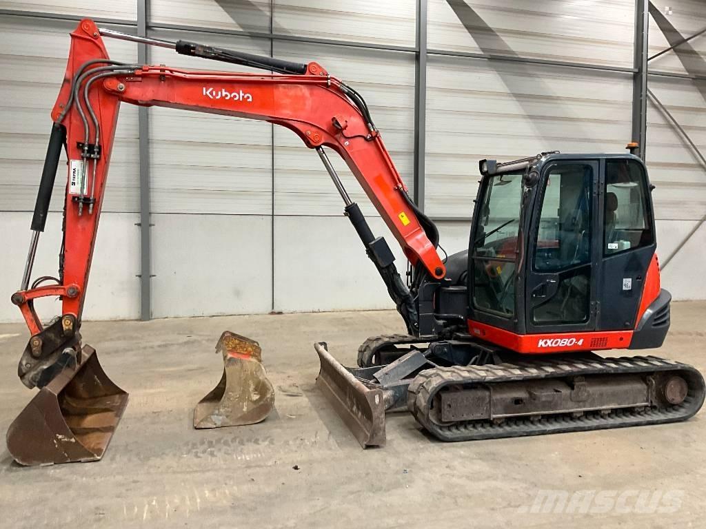 Kubota KX 080-4 Vidutinės galios ekskavatoriai 7-12 t