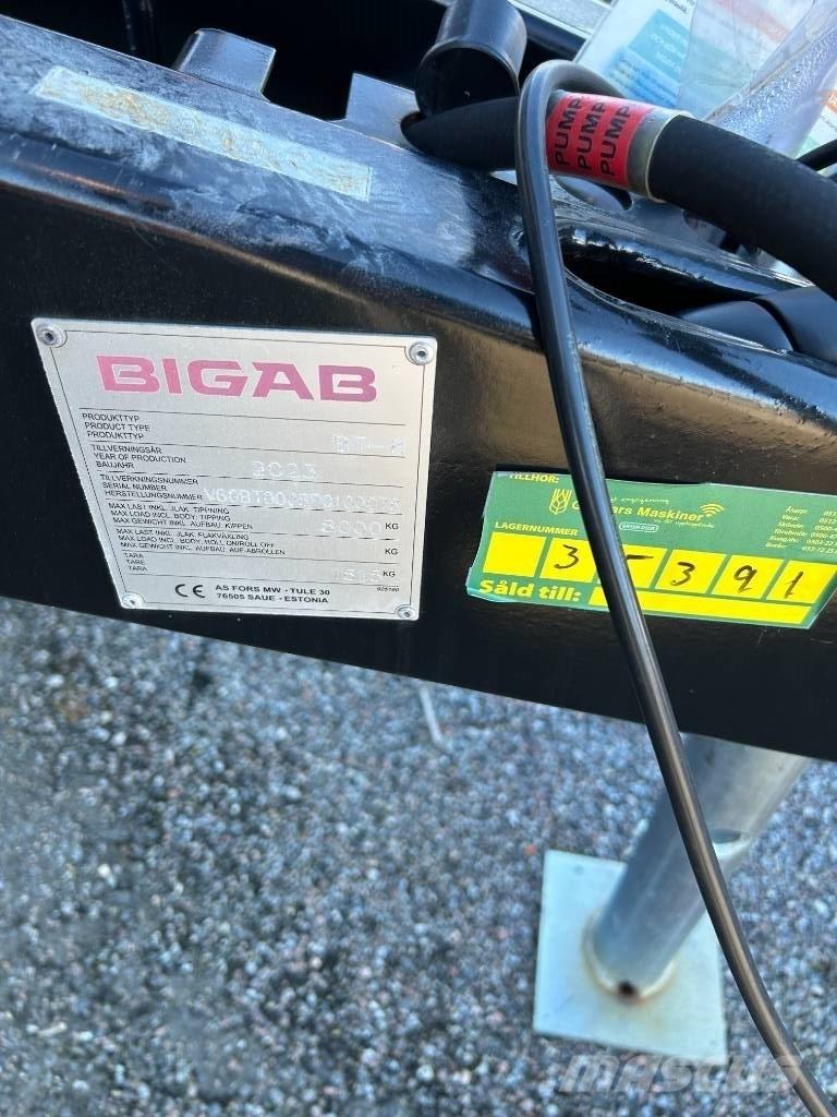 Bigab T8 DUMPERKÄRRA Kitos priekabos