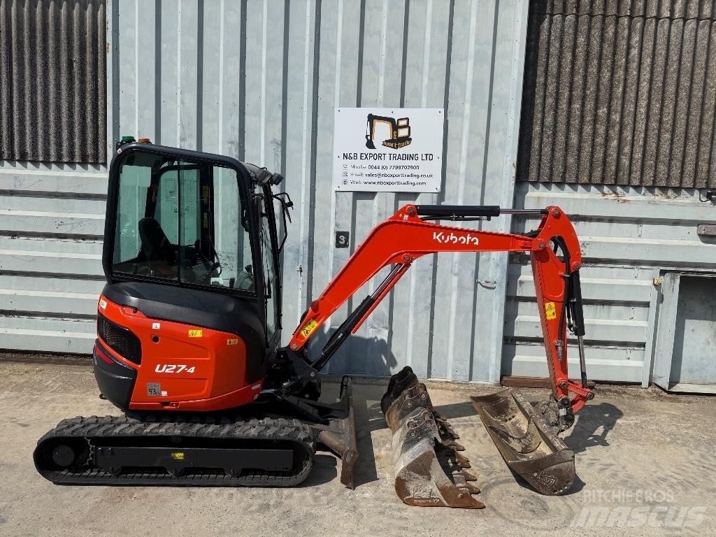 Kubota U 27 Mini ekskavatoriai < 7 t