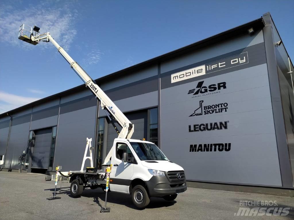 GSR B 220 TJ Ant vilkikų montuojamos kėlimo platformos