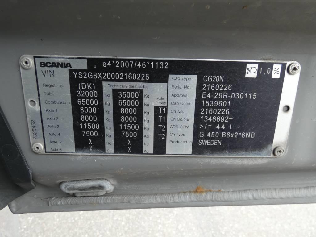 Scania G 450 Važiuoklė su kabina