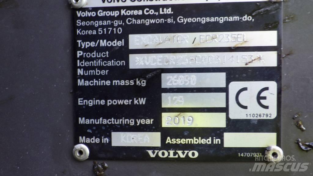Volvo ECR235EL Vikšriniai ekskavatoriai
