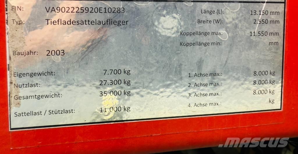 Empl Empl Žemo iškrovimo puspriekabės