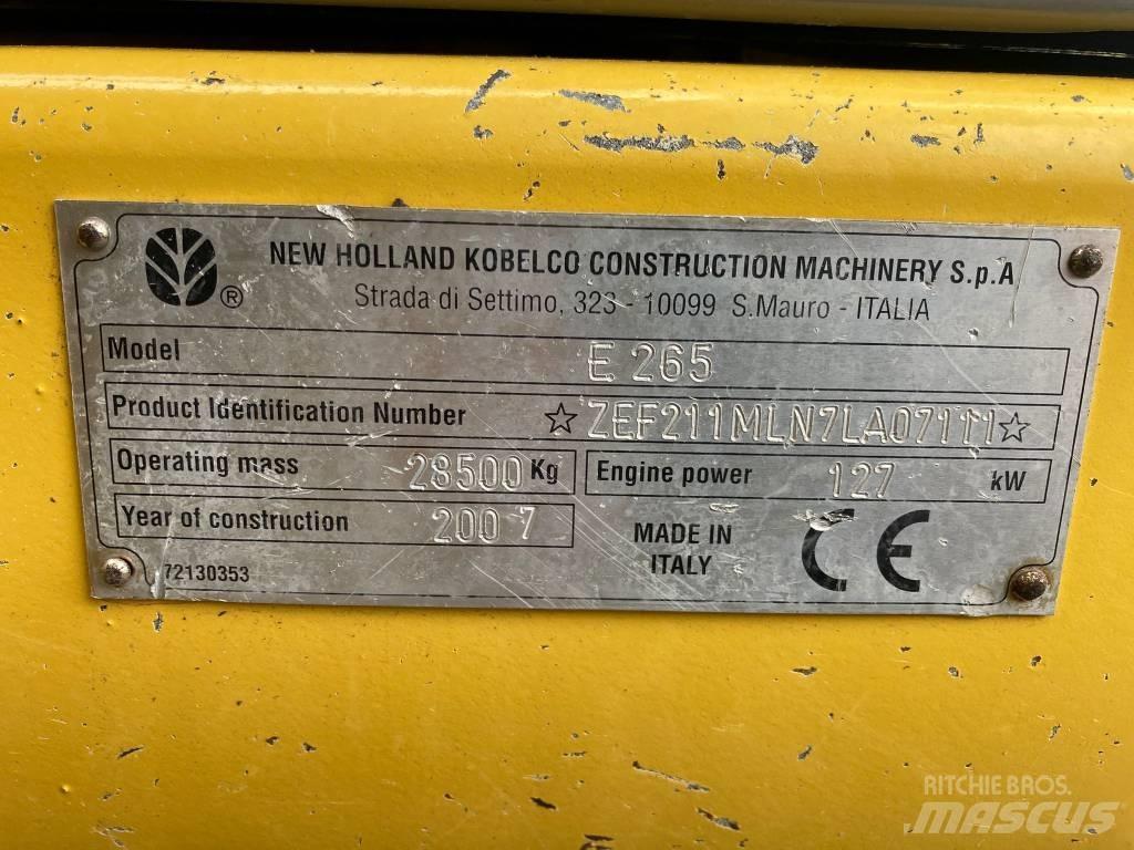 New Holland E 265 LC Vikšriniai ekskavatoriai